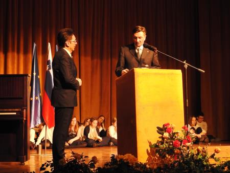 Predsednik Republike Slovenije Borut Pahor na prireditvi ob mednarodnem dnevu maternega jezika na Razkrižju 23